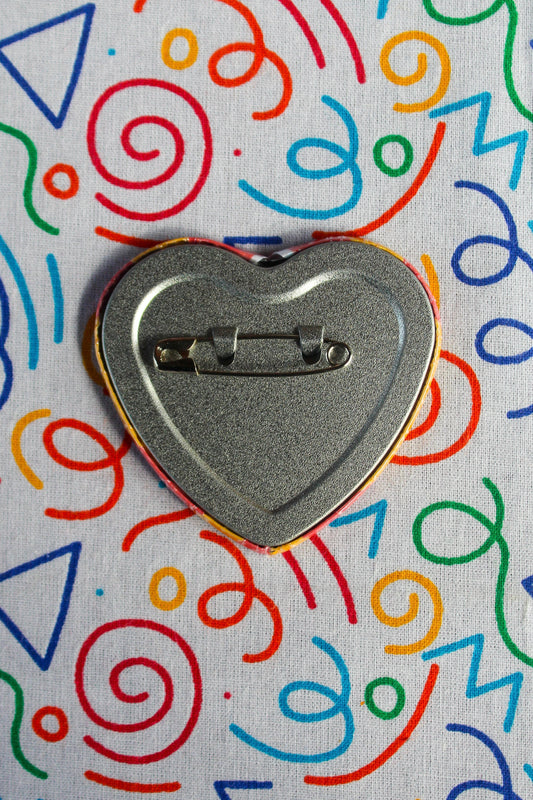 Caine & Bubble heart badge