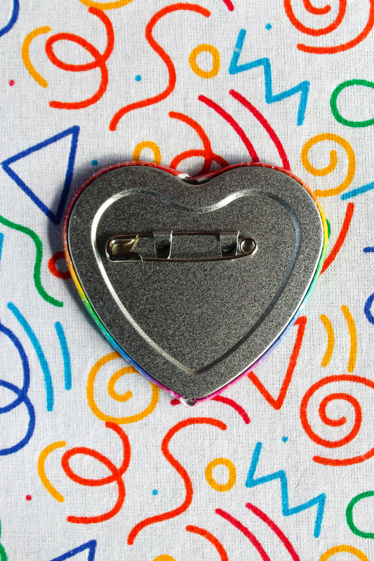 Emotional Support Bottom heart badge