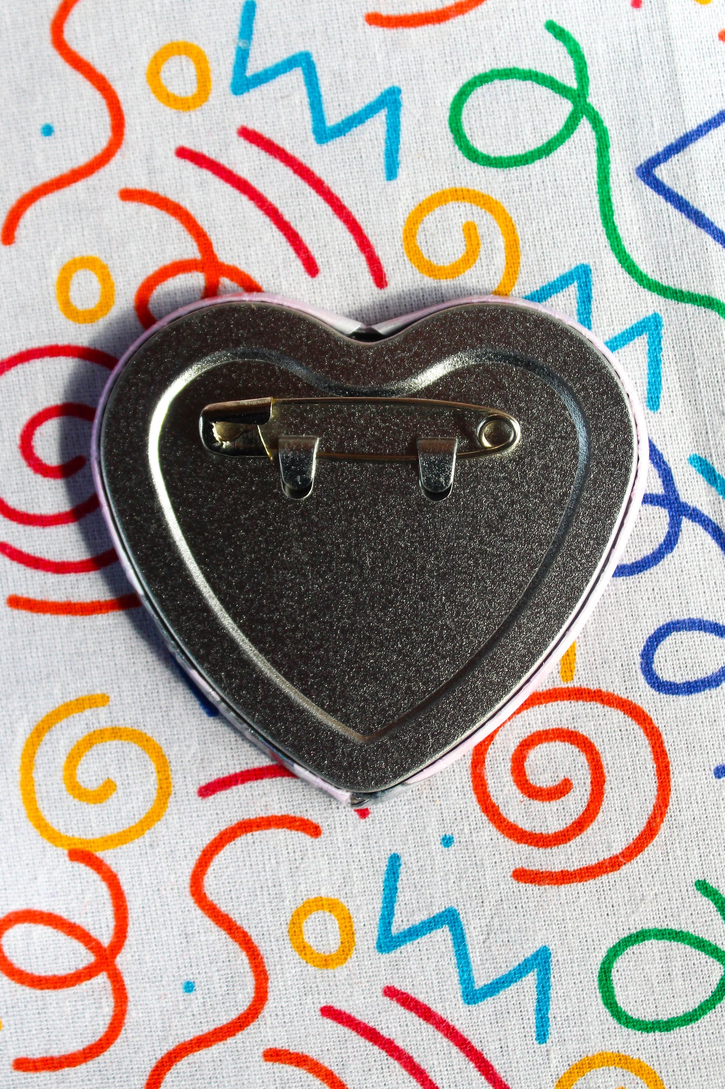 Girlboss Blue heart badge