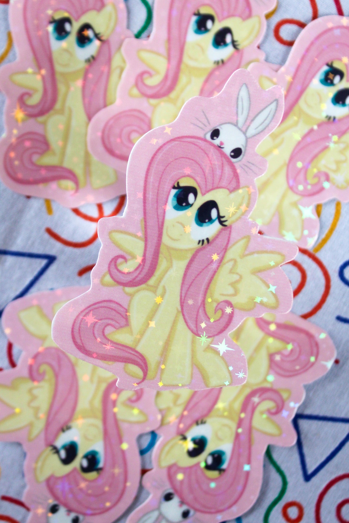 Fluttershy vinyl sticker