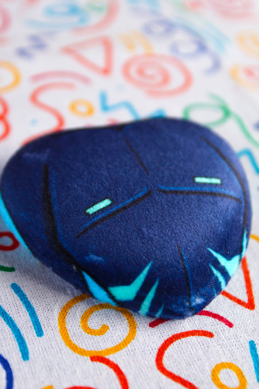 Vox chest plush heart badge
