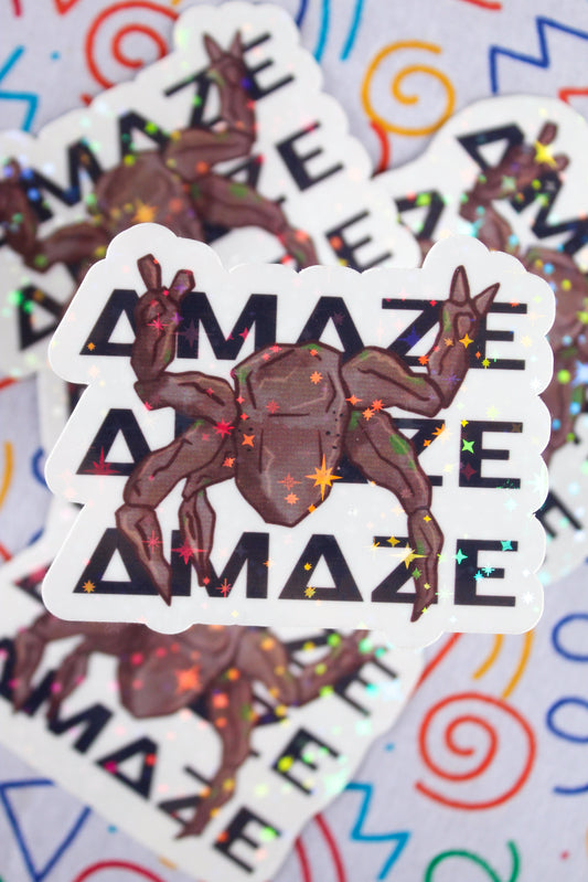 Amaze Amaze Amaze vinyl sticker