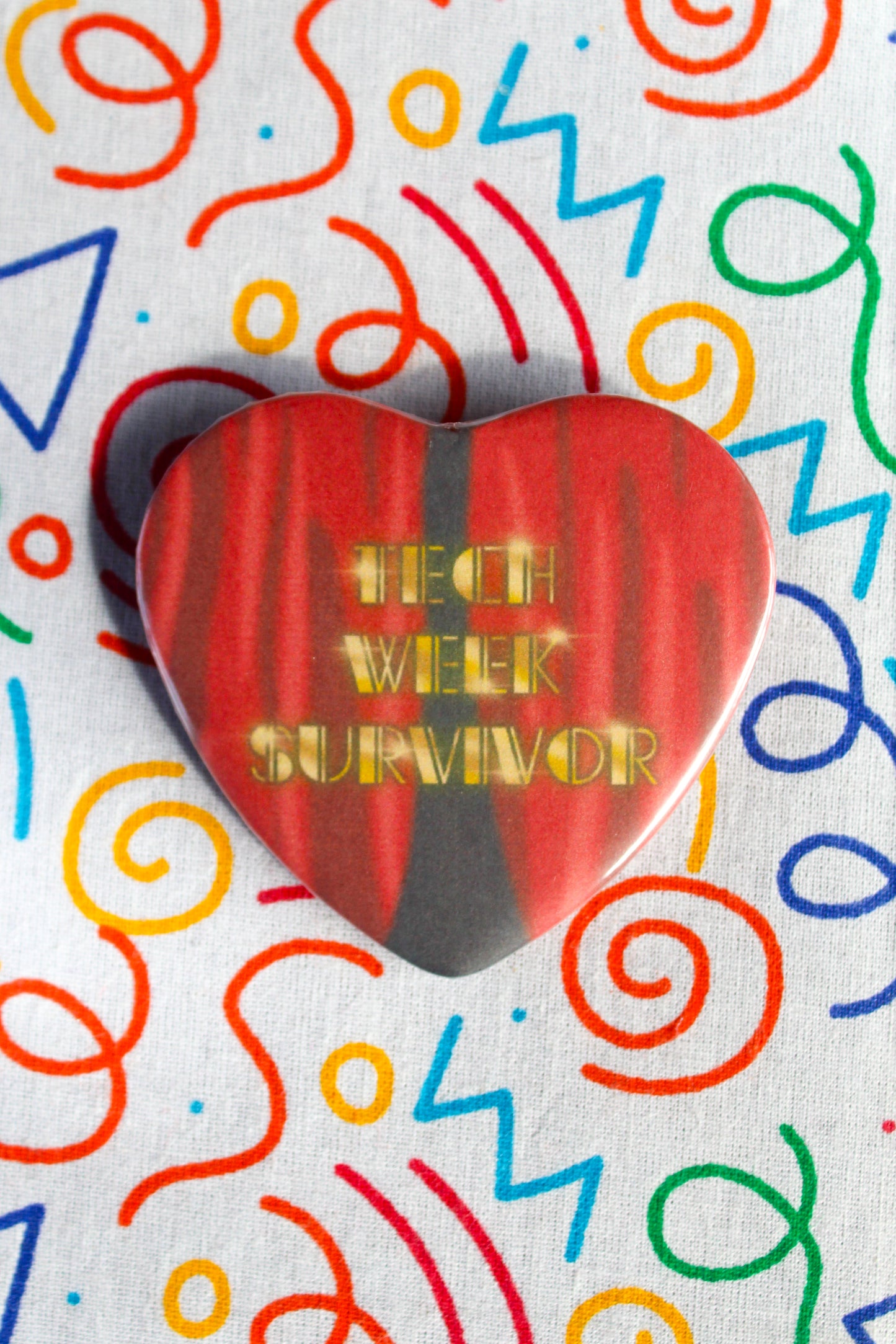 Tech Week Survivor heart badge