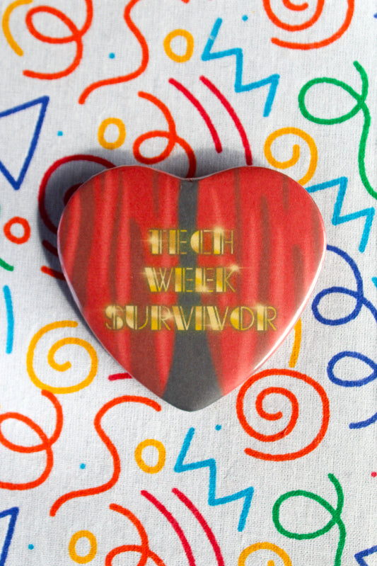 Tech Week Survivor heart badge