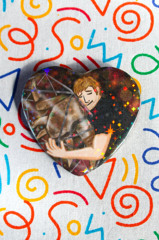 Rocky & Grace heart badge