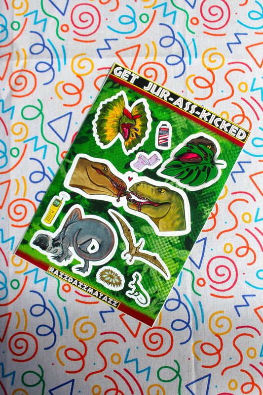 Jurassic A6 Sticker Sheet