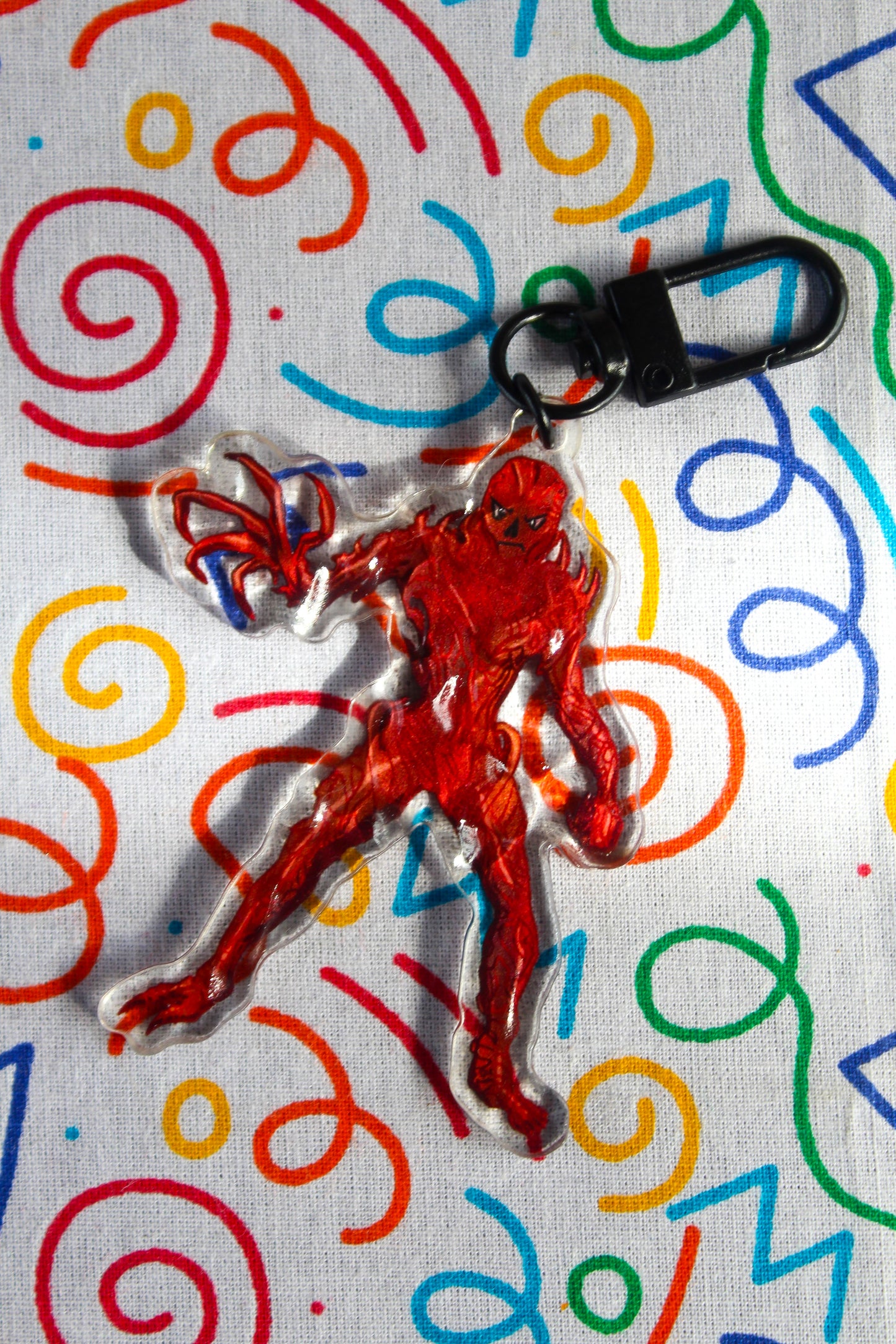 Upside Down monsters acrylic charm