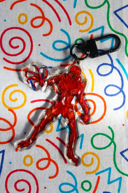 Upside Down monsters acrylic charm