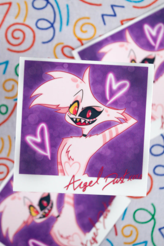 Angel Polaroid vinyl sticker