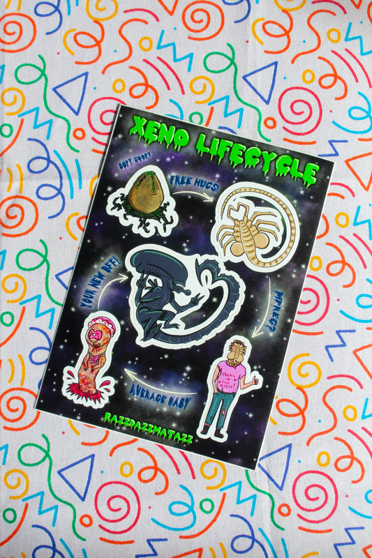 Alien A6 Sticker Sheet
