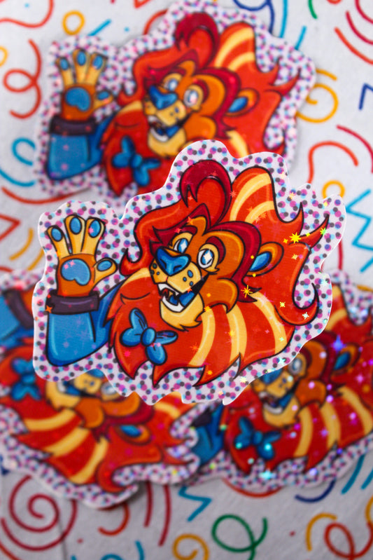 Lloyd the Lion vinyl sticker