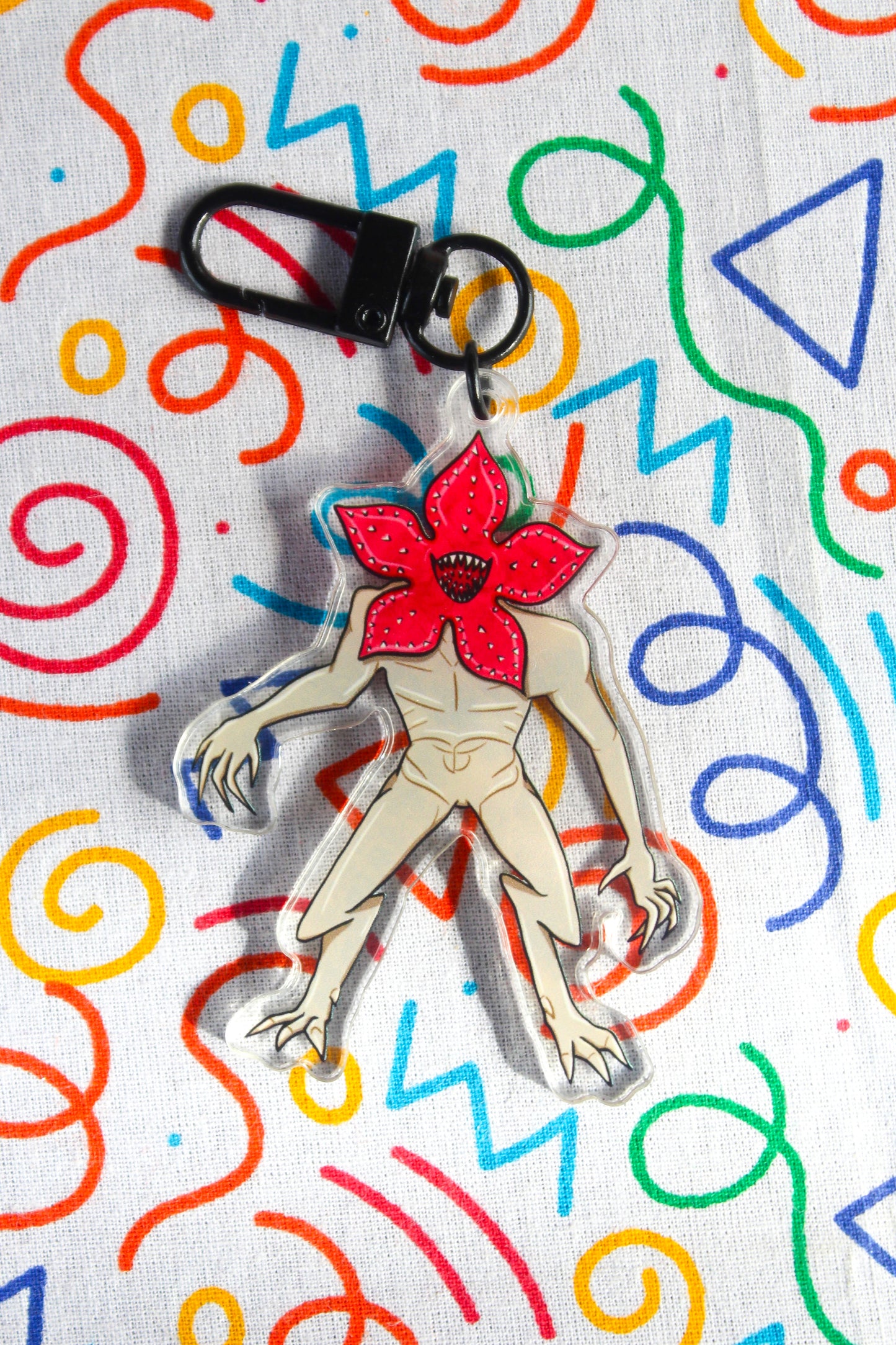Upside Down monsters acrylic charm