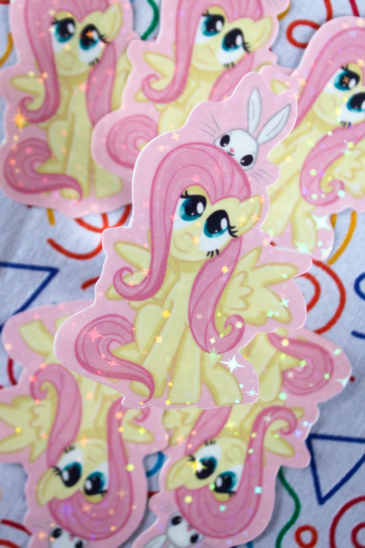 Fluttershy vinyl sticker