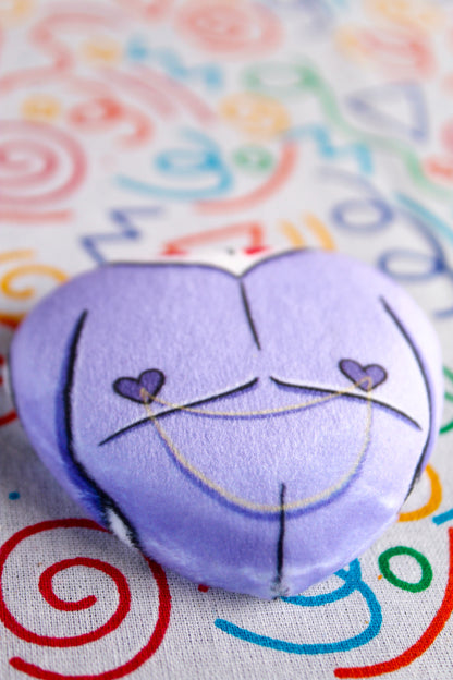 Valentino chest plush heart badge