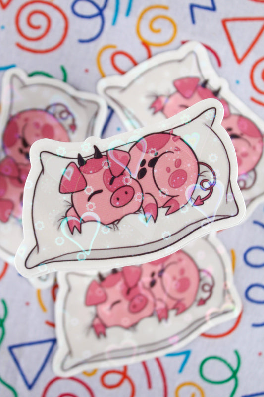 Fat Nuggets nap time vinyl sticker