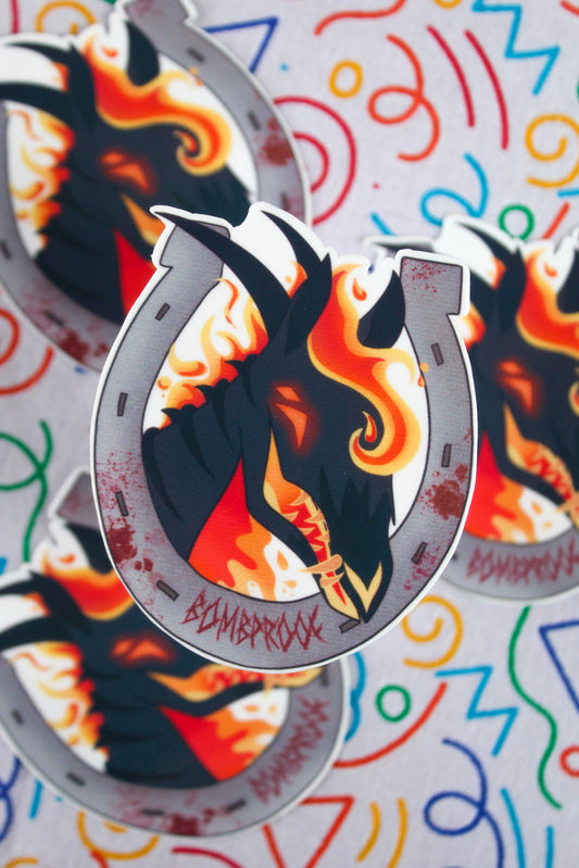 Bombproof vinyl sticker