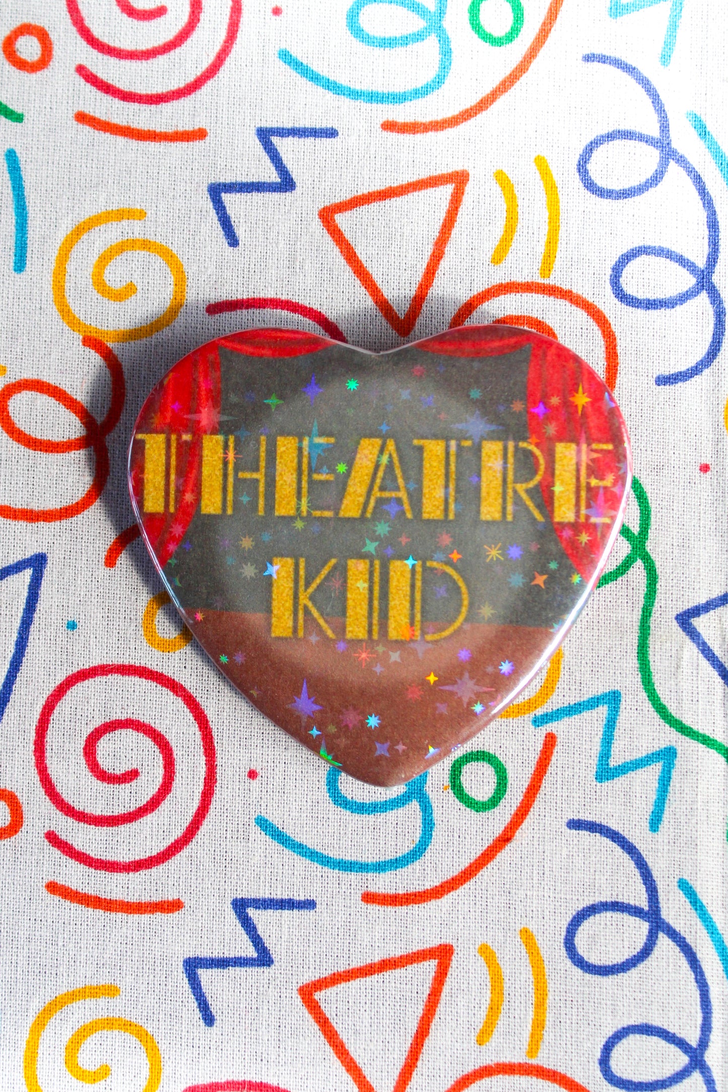 Theatre Kid heart badge