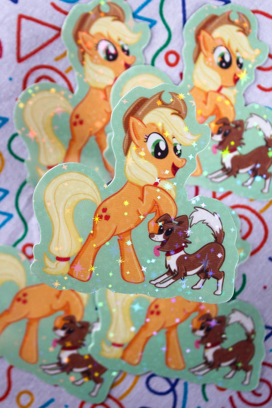 Applejack vinyl sticker
