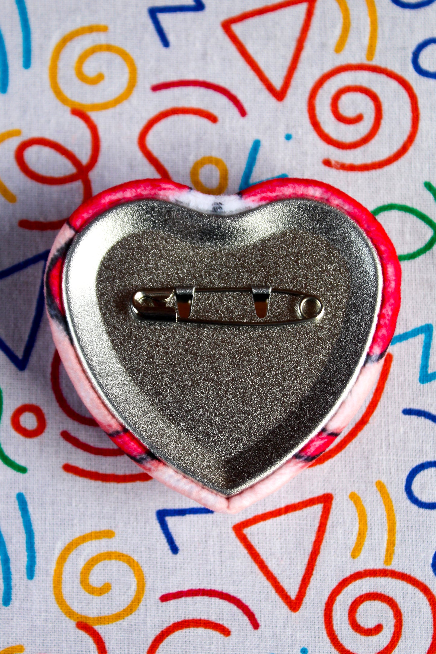 Alastor chest plush heart badge