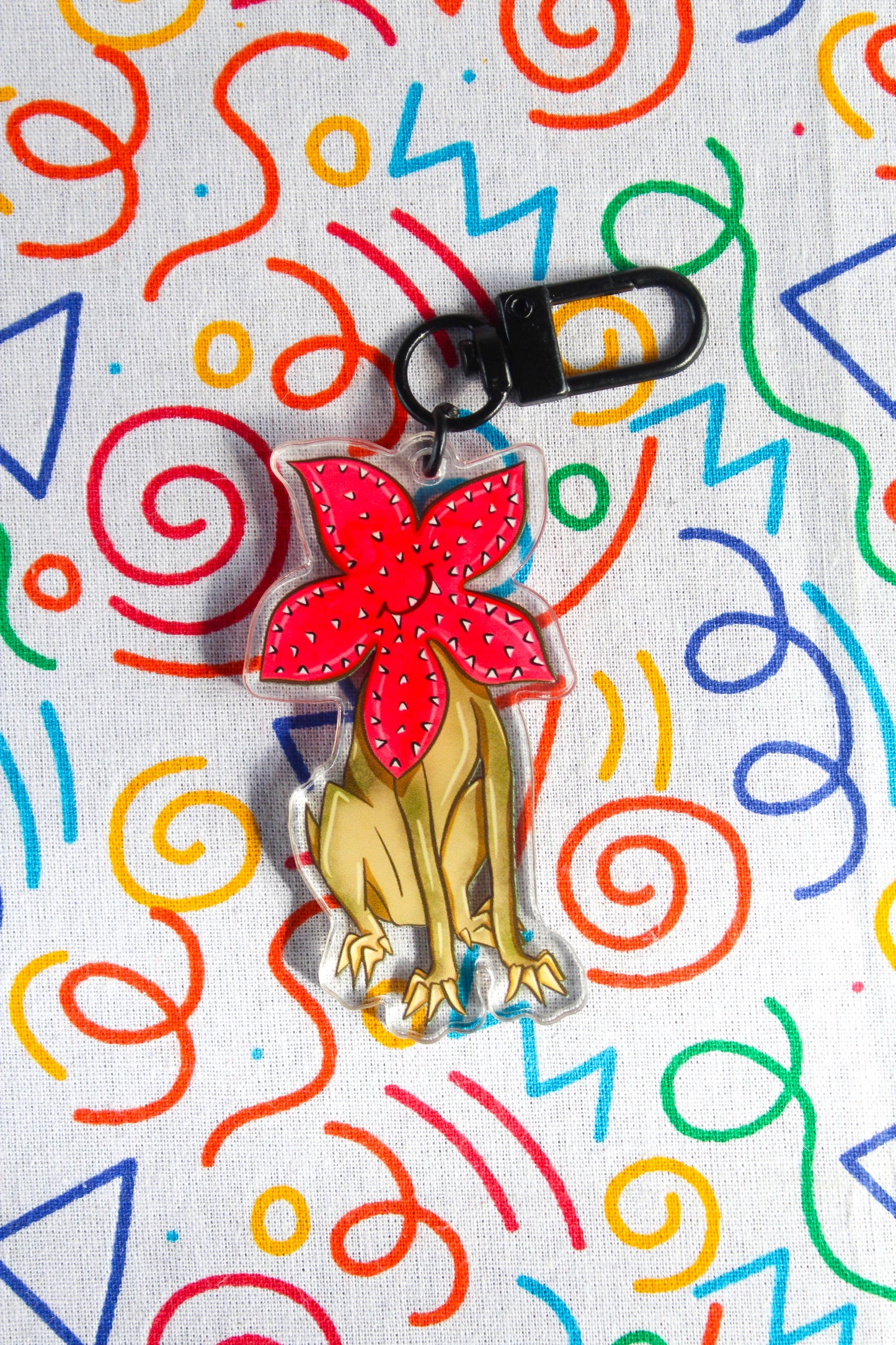 Upside Down monsters acrylic charm