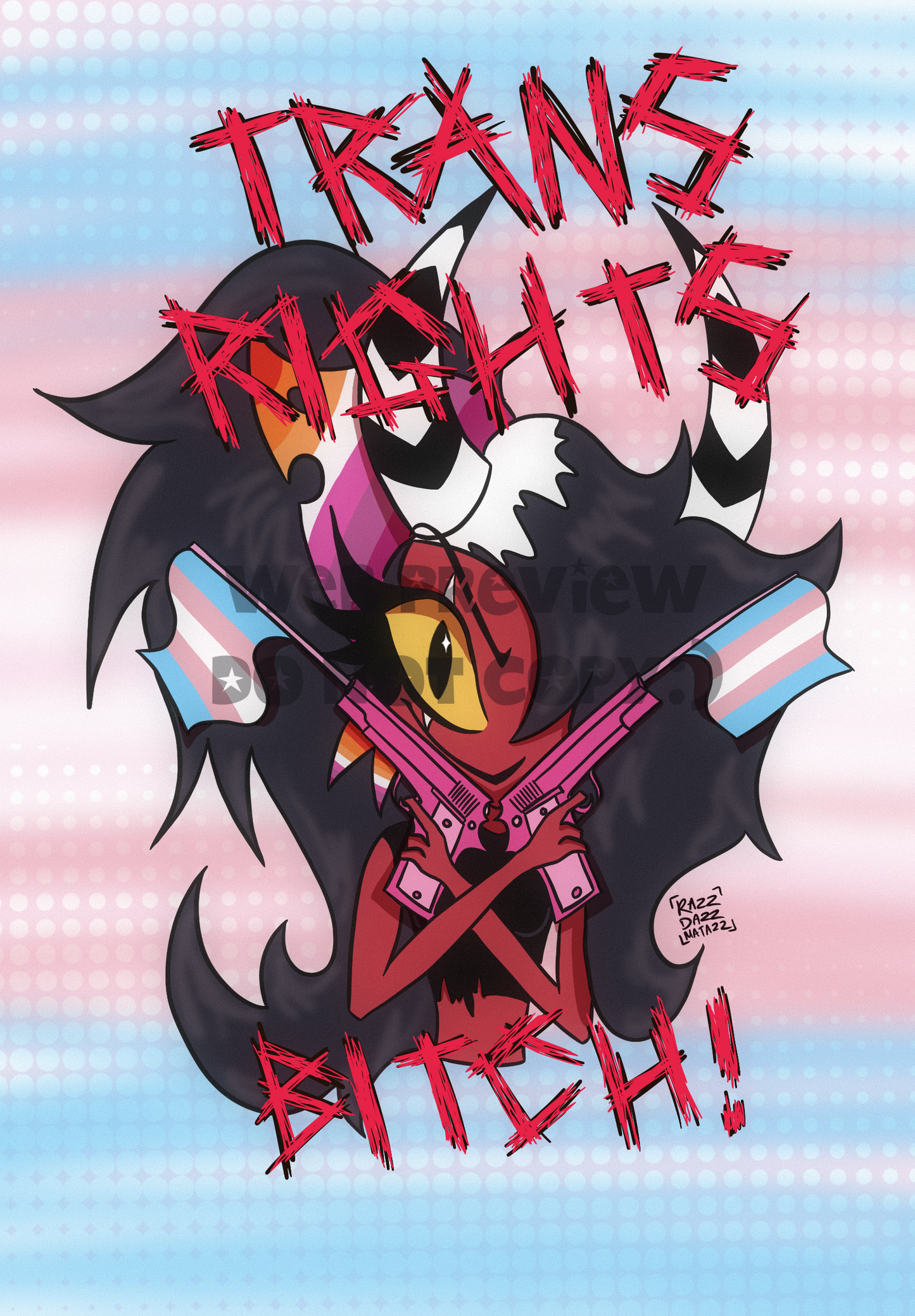 Sallie-May pride A5 print