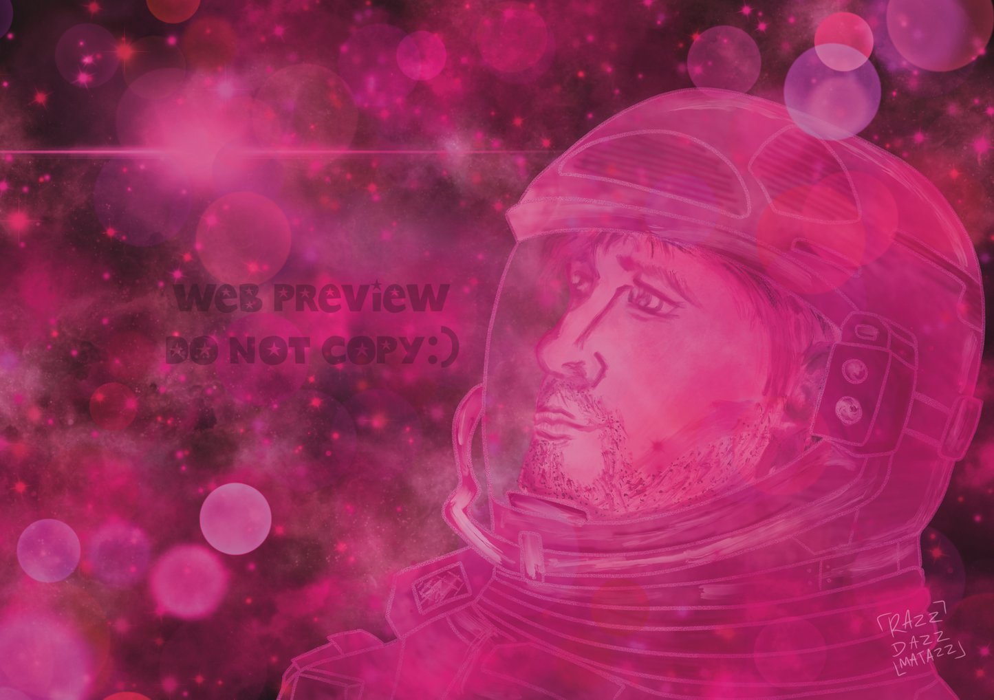 Grace in the Astrophage A5 print